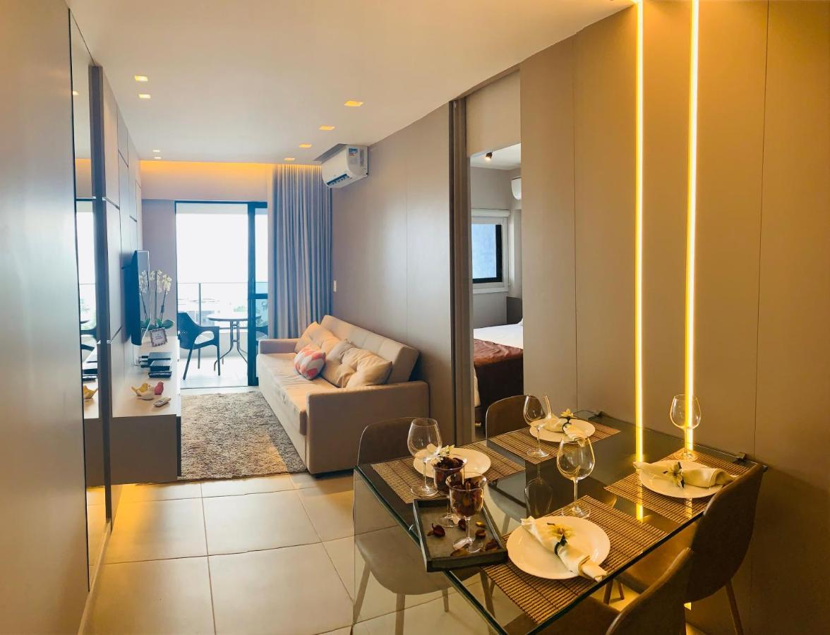 Luxo 1406 - Quarto E Sala Com Varanda Frente Mar Ponta Verde Maceió 외부 사진