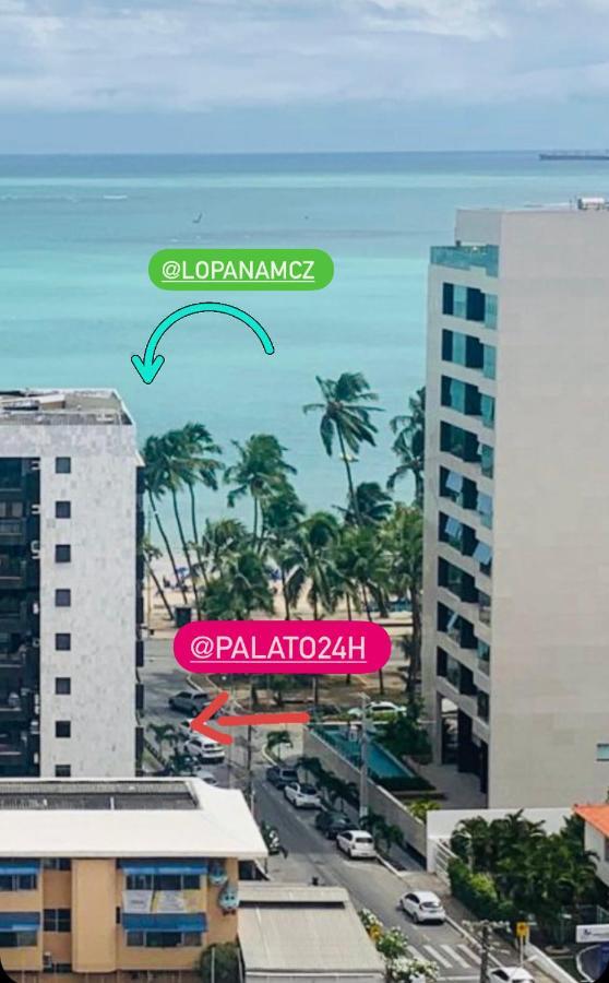 Luxo 1406 - Quarto E Sala Com Varanda Frente Mar Ponta Verde Maceió 외부 사진